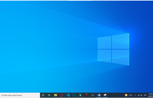 Figura 1. Interfaz de inicio de Windows 10
